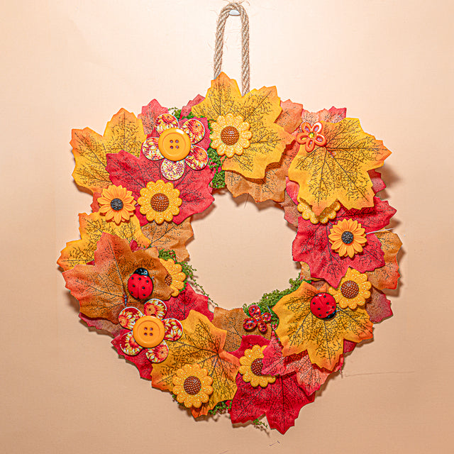 Autumn Harvest Wreath Craft Kit 50+ Pieces