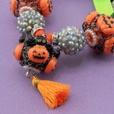 Handmade Beaded Halloween Mini Wreath Ornaments