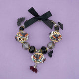 Handmade Beaded Halloween Mini Wreath Ornaments