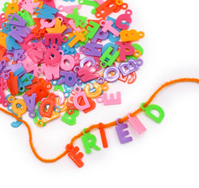 Alphabet Rainbow Plastic Letter Charms