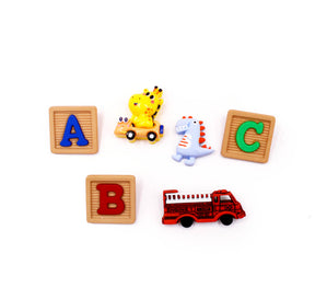 building block and toys for craft embellishments and nursery decor