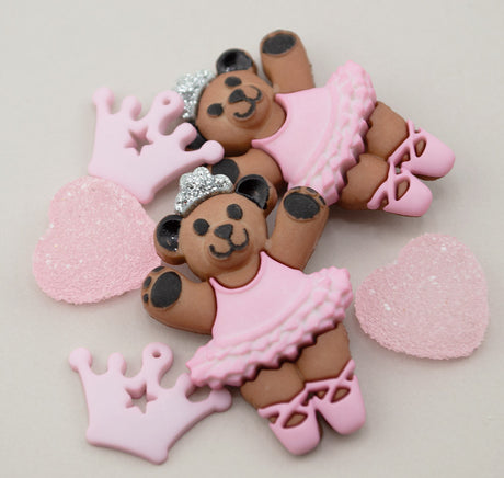 Dancer Bears Craft Embellishment Pack