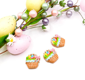 Resin easter basket embellishments