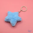Fluffy blue star adds to backpack and keychain projects