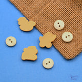 Features a train, rocking horse and wheely dog perfect for nursery projects. Flat-back and sew through embellishments