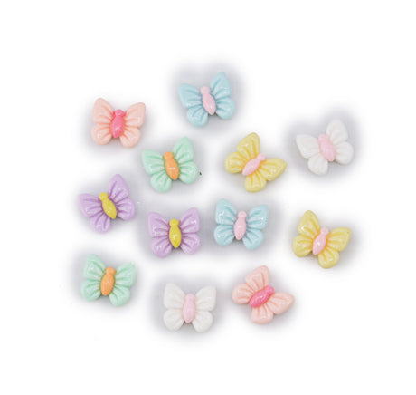 Butterfly Magic Multi Color Pastel Spring Themed Embellishments
