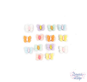 Tiny pastel butterflies add to spring crafts and nursery decor