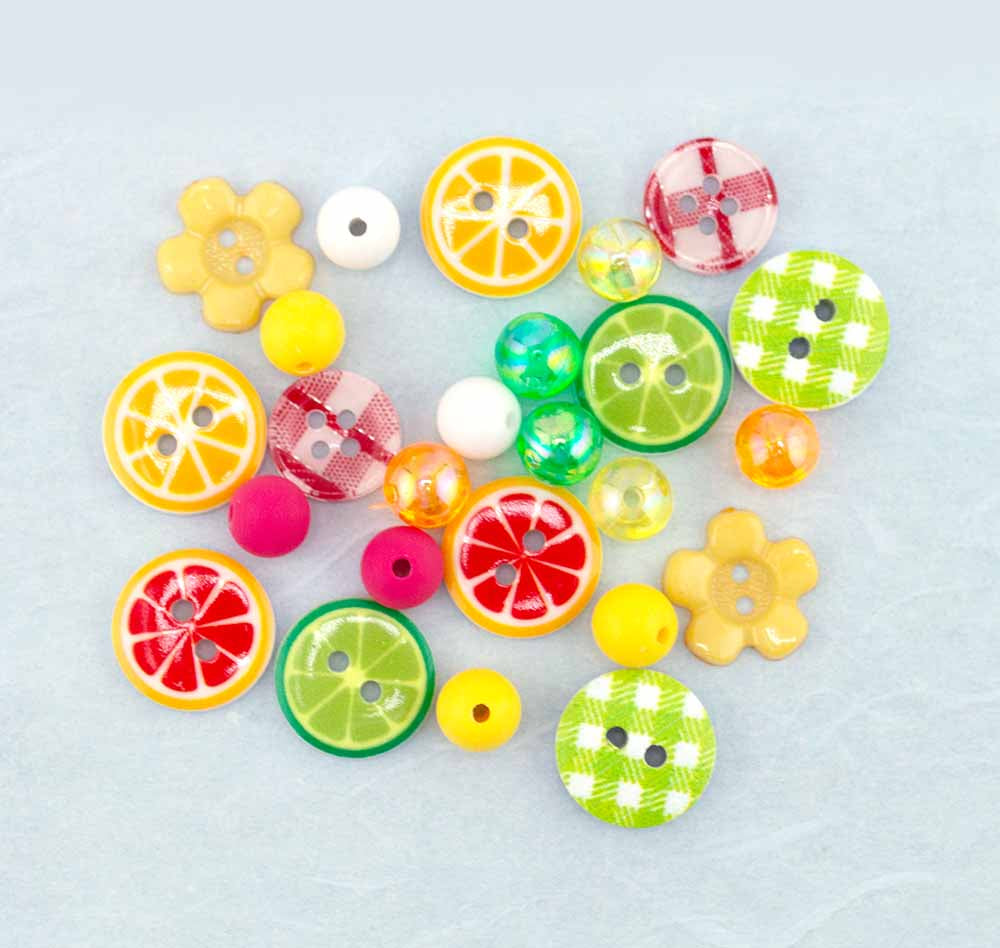 Citrus Grove DIY Button Bracelet Kit