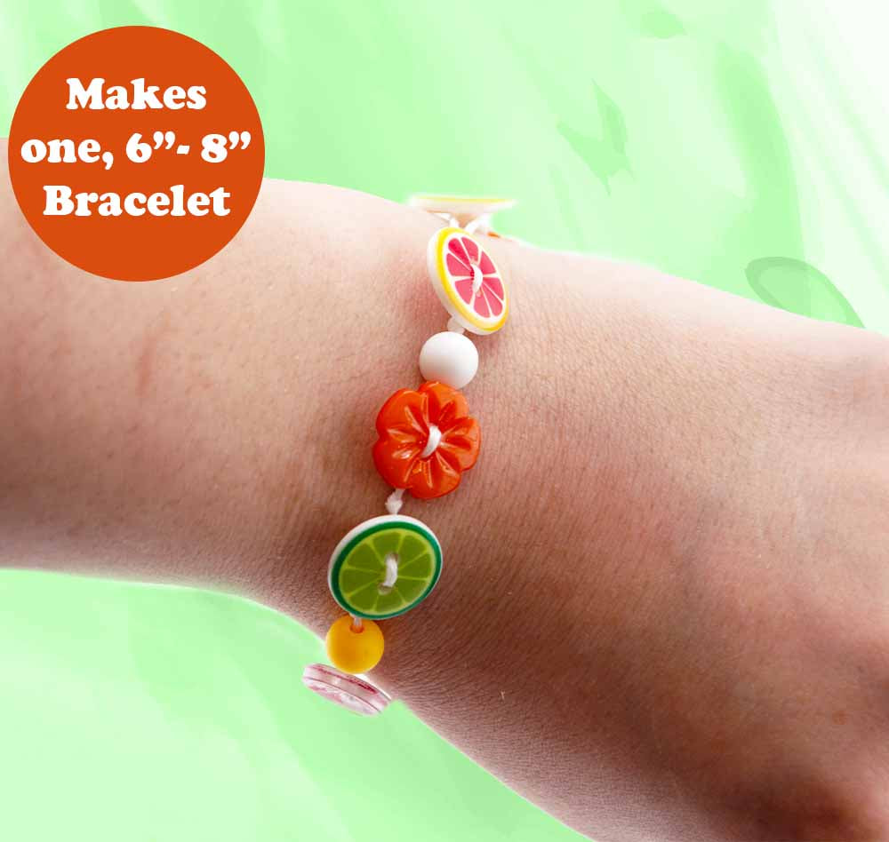 Citrus Grove DIY Button Bracelet Kit