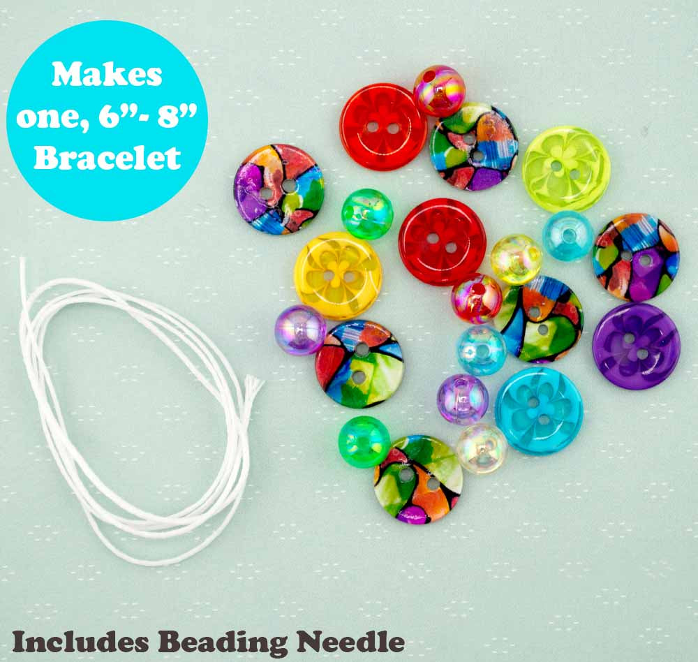 Mosaic DIY Button Bracelet Kit
