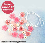 Soft Petals DIY Button Bracelet Kit