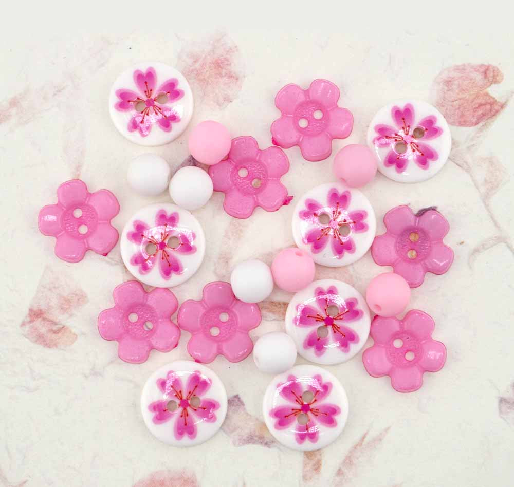 Tropical Bloom DIY Button Bracelet Kit