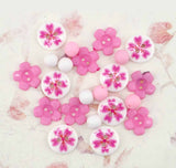 Tropical Bloom DIY Button Bracelet Kit