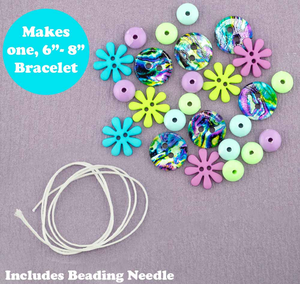 Blooming Breeze DIY Button Bracelet Kit