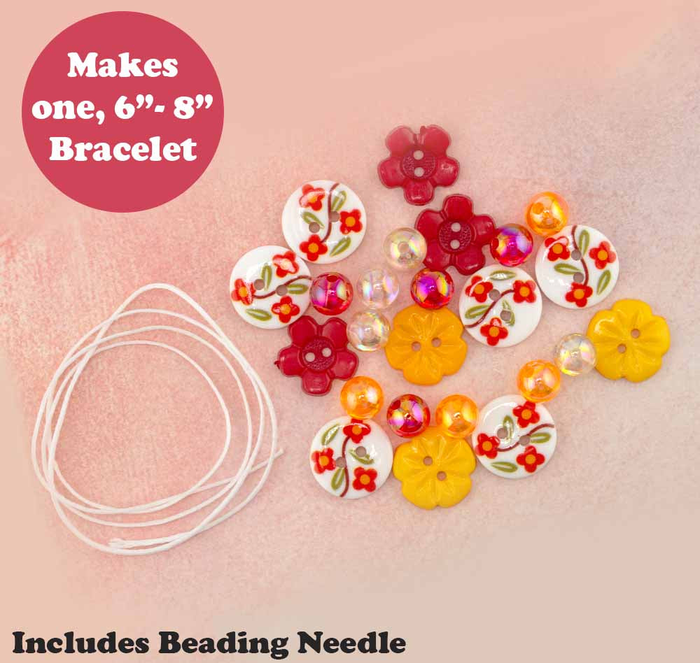Sunshine Meadow DIY Button Bracelet Kit