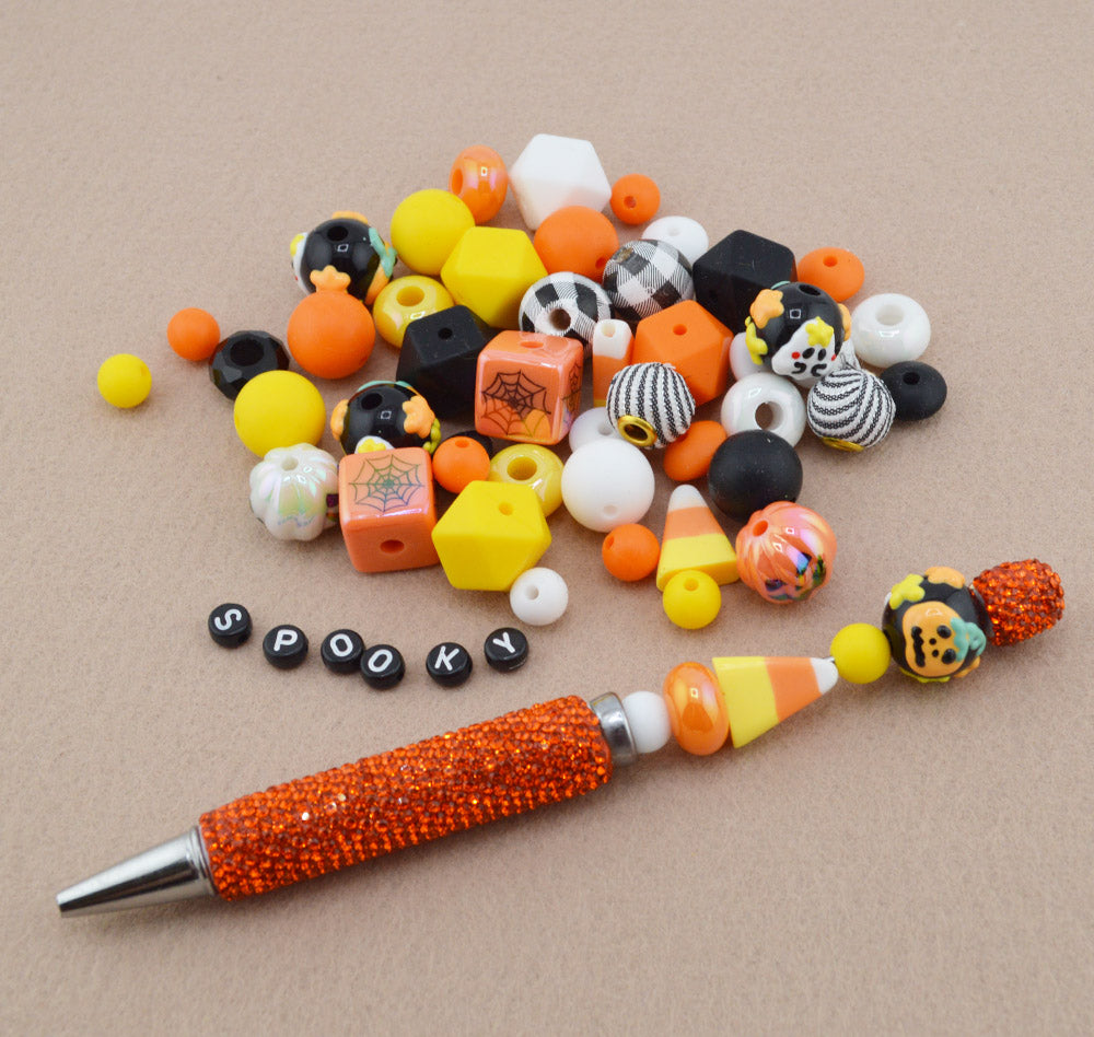 Candy Corn Cutie Beadable Pen & Keychain Kit
