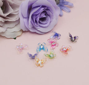 Resin butterfly flat-back embellishments
