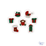 Toys for under the Christmas tree in red and green 