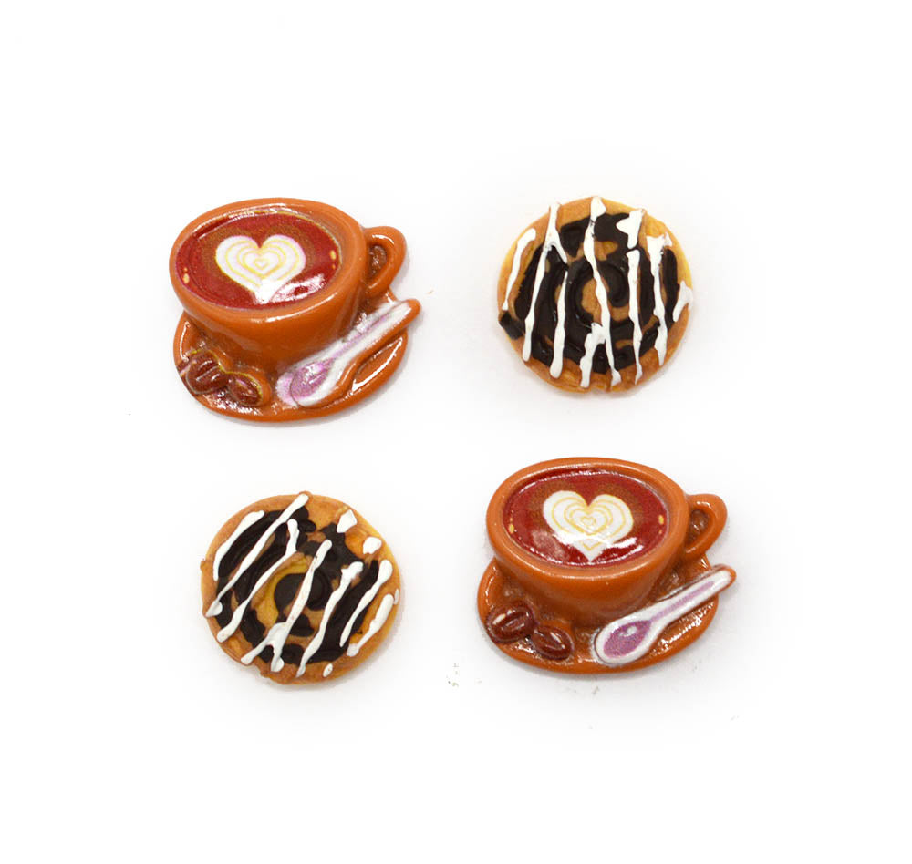 Coffee & Chocolate Café Resin Embellishment Pack