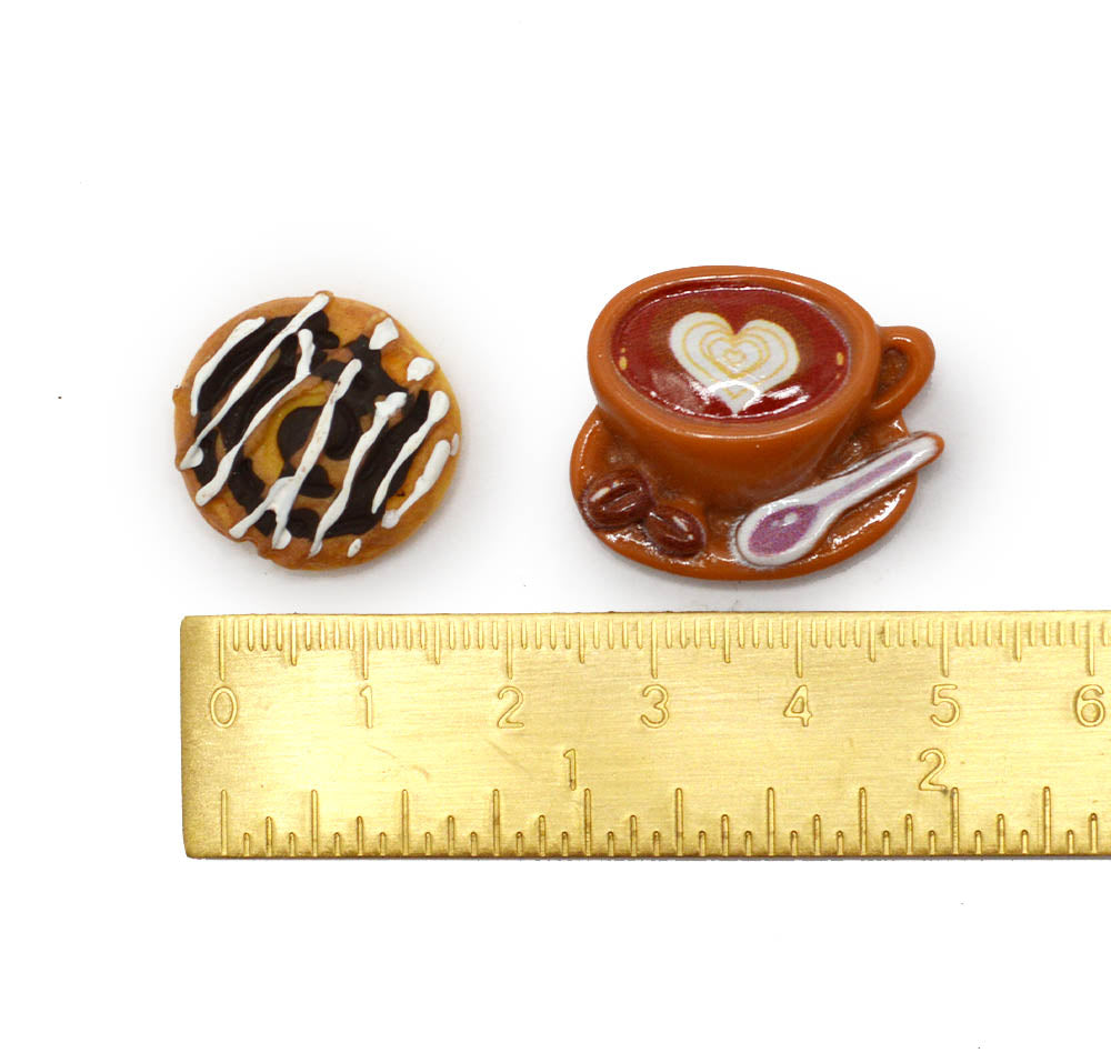 Coffee & Chocolate Café Resin Embellishment Pack