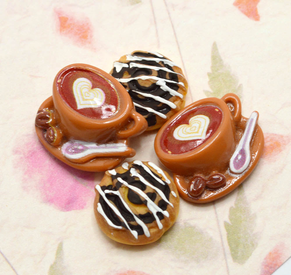 Coffee & Chocolate Café Resin Embellishment Pack