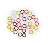 four hole white and color edge buttons for crafting and sewing designs