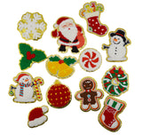 Chenille Cozy Christmas Characters Iron-On Patch Mix