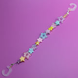 Acrylic Beaded Shoe Charm Pair in Star Burst