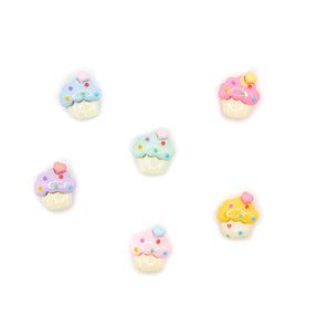 resin flat-back cupcake faux craft embellishments