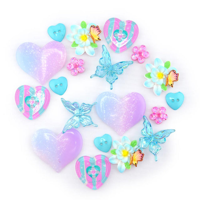 Cupid’s Pastel Garden Craft Embellishments