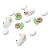 Cute cows and bright blooms are the perfect addition to your next craft! This mixed-media embellishment pack is perfect for phone charms, DIY decor, badge reels, and more.