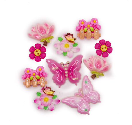 Blush Blossom Butterfly Embellishment Pack