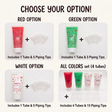 Christmas Decoden Whipped Cream Paste & Piping Tips Set