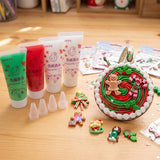 Christmas Decoden Whipped Cream Paste & Piping Tips Set