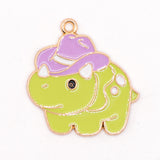 Dinosaurs with Hats Enamel Alloy Charms!