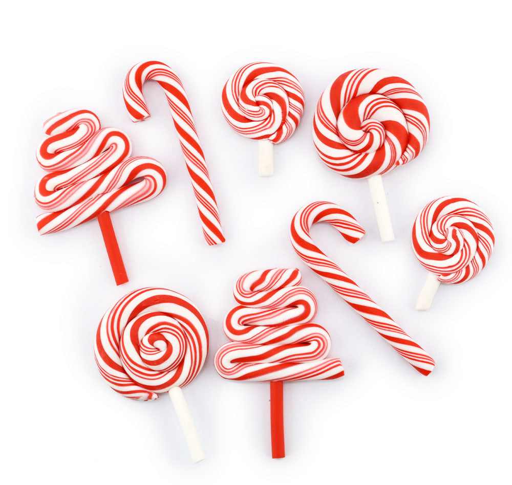 Christmas Candy Shop Polymer Clay Lollipops