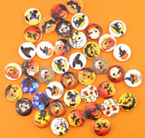 Halloween Scene Wood 14mm 2-Hole Buttons
