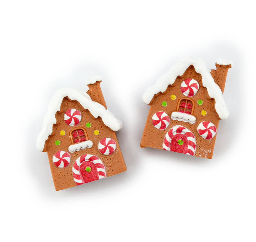 3D Classic Gingerbread House Resin Embellishments