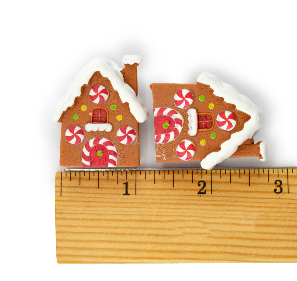 3D Classic Gingerbread House Resin Embellishments
