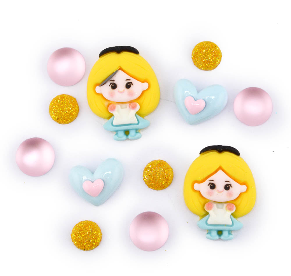 Wonderland Whimsy Alice Craft Embellishment Pack