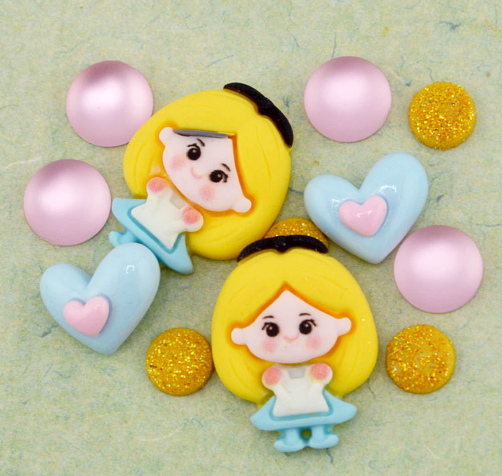 Wonderland Whimsy Alice Craft Embellishment Pack