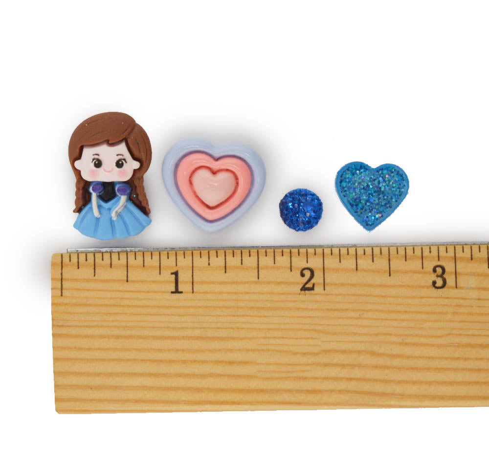 Frozen Heart Anna Craft Embellishment Pack