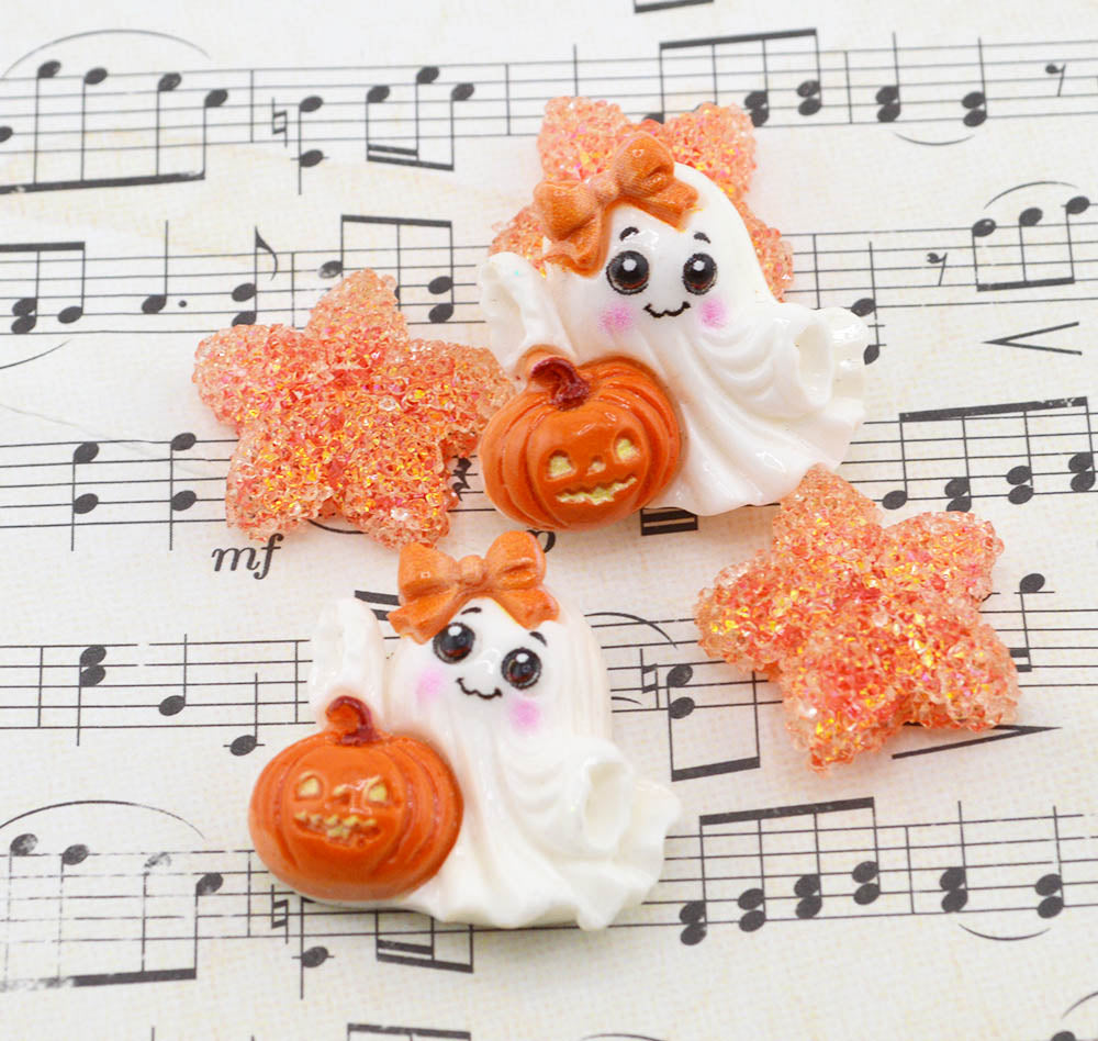 Spooky Sweet Ghost & Star Embellishments