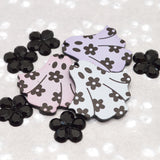 Gothic Ghost & Rhinestone Flower Halloween Embellishments
