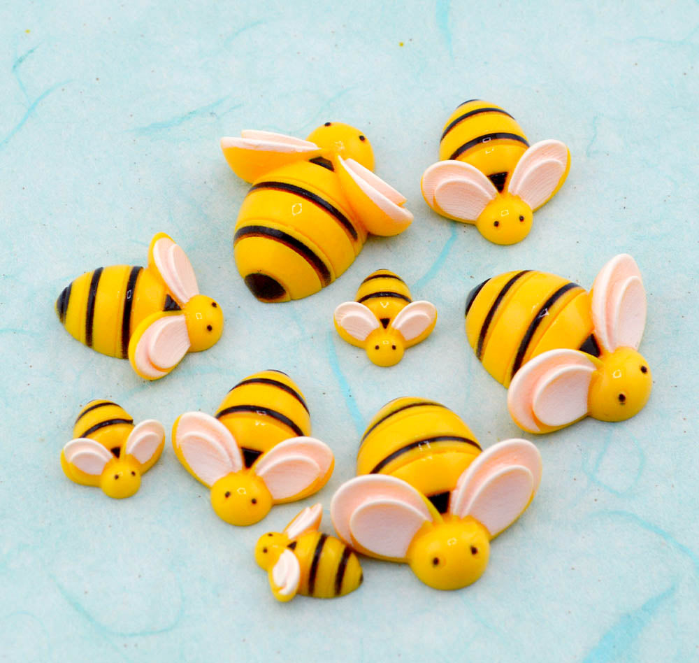 Bumble Bees Resin Craft Embellishments