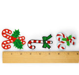 Candy Cane Fabric Patches- 3 Styles