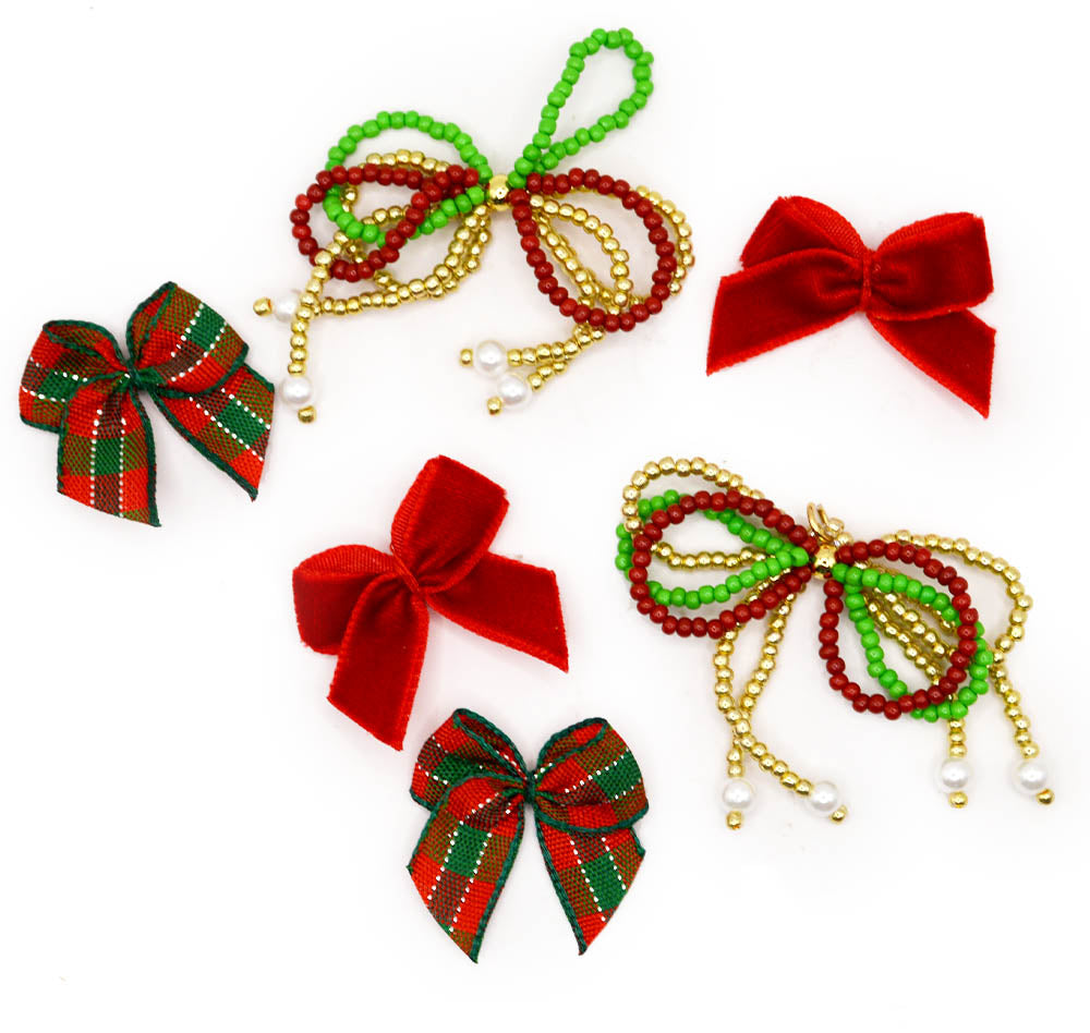 Christmas Bows 6 Piece