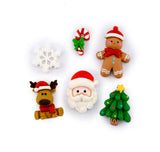 Merry Christmas Character Resin Embellishments