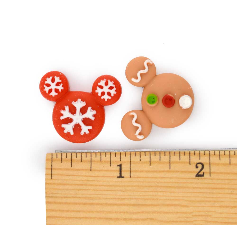 Christmas Mickey Resin Heads