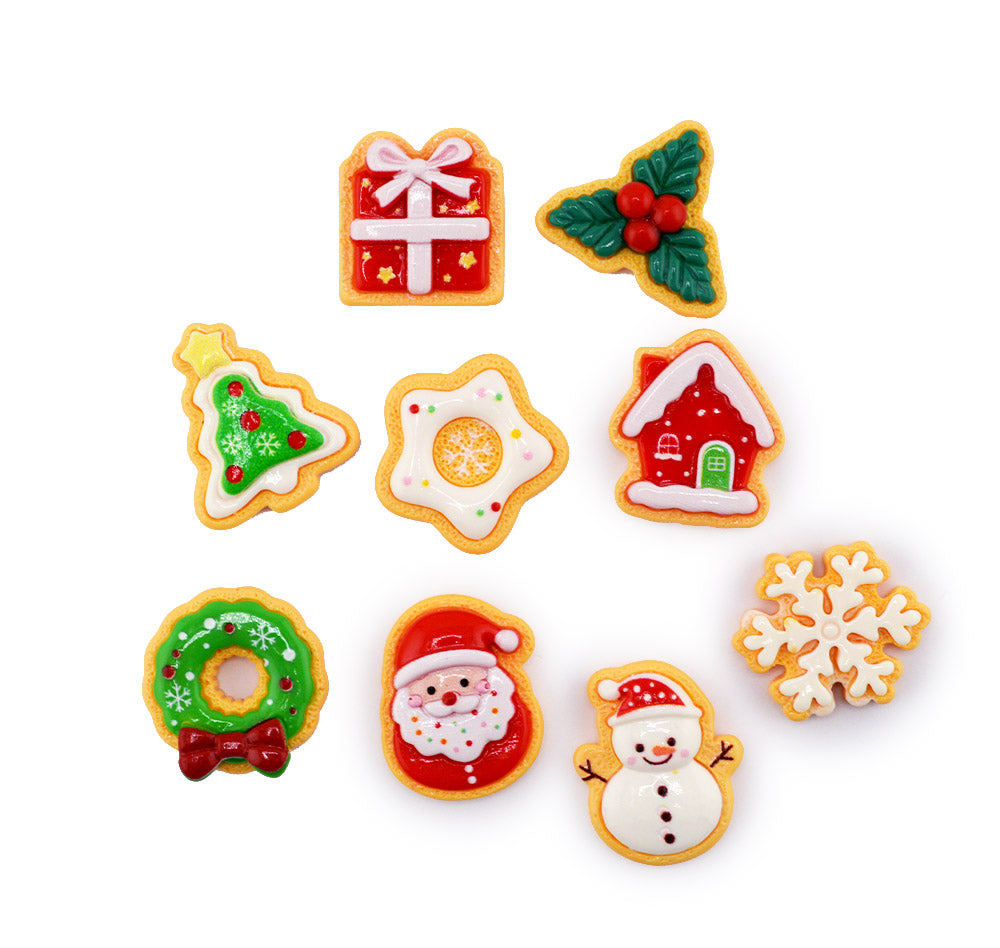 Christmas Sugar Cookies Faux Sweet Resin Embellishments